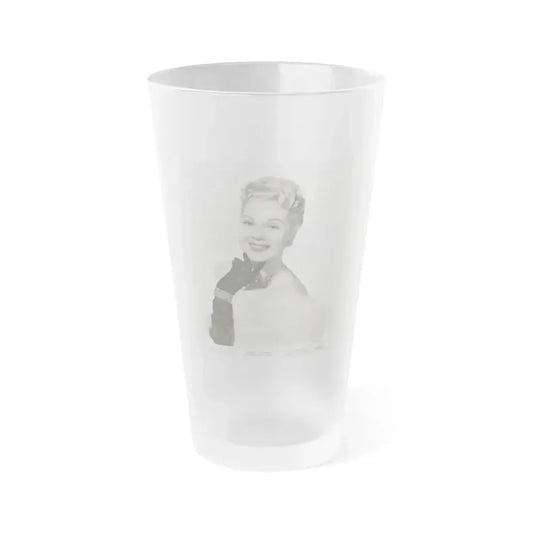 Adele Jergens #84 (Vintage Female Icon) Frosted Pint Glass 16oz 16oz Frosted - Go Mug Yourself