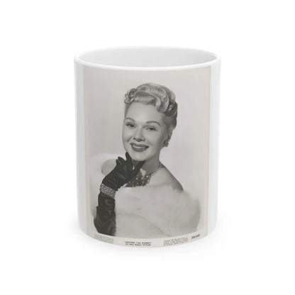 Adele Jergens #84 (Vintage Female Icon) White Coffee Mug-11oz-Go Mug Yourself