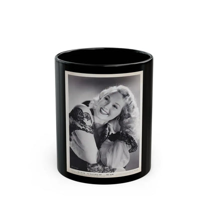 Adele Jergens #92 (Vintage Female Icon) Black Coffee Mug-11oz-Go Mug Yourself