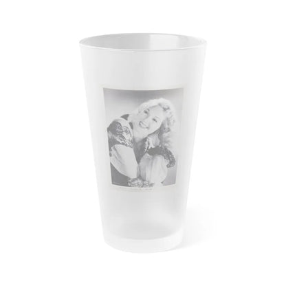 Adele Jergens #92 (Vintage Female Icon) Frosted Pint Glass 16oz-16oz-Frosted-Go Mug Yourself