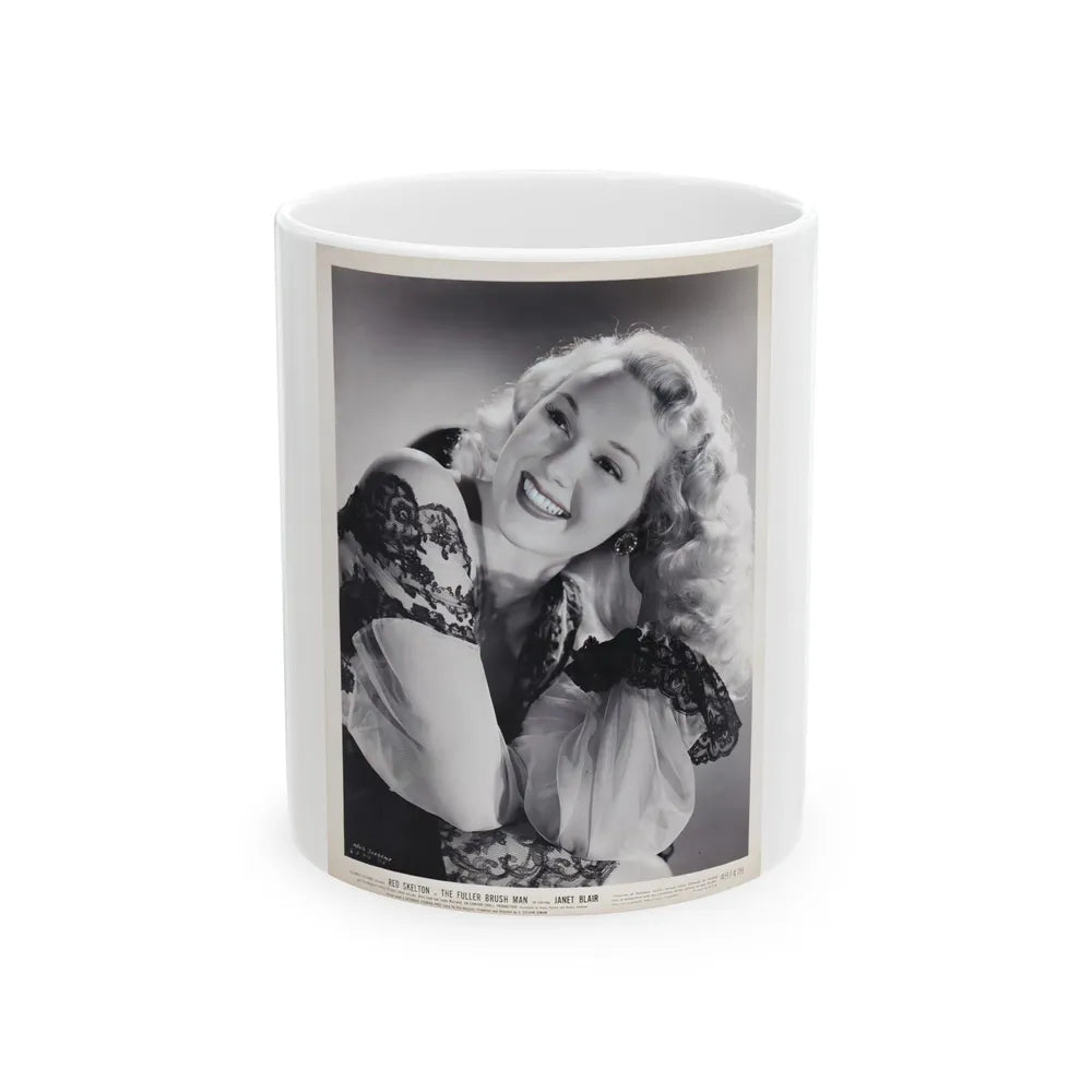 Adele Jergens #92 (Vintage Female Icon) White Coffee Mug-11oz-Go Mug Yourself