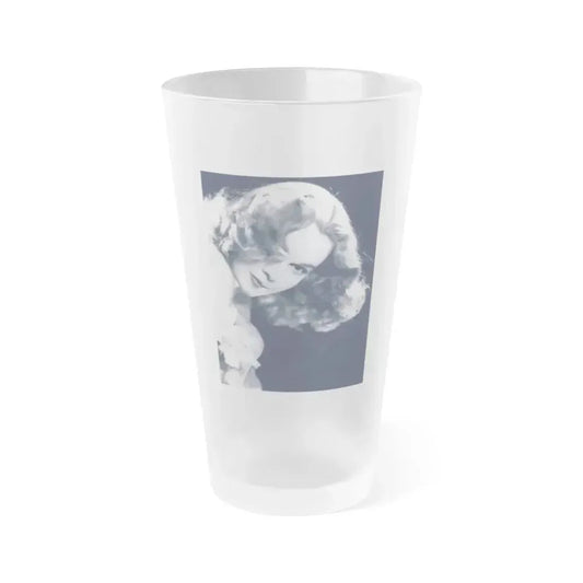 Adele Jergens #93 (Vintage Female Icon) Frosted Pint Glass 16oz 16oz Frosted - Go Mug Yourself