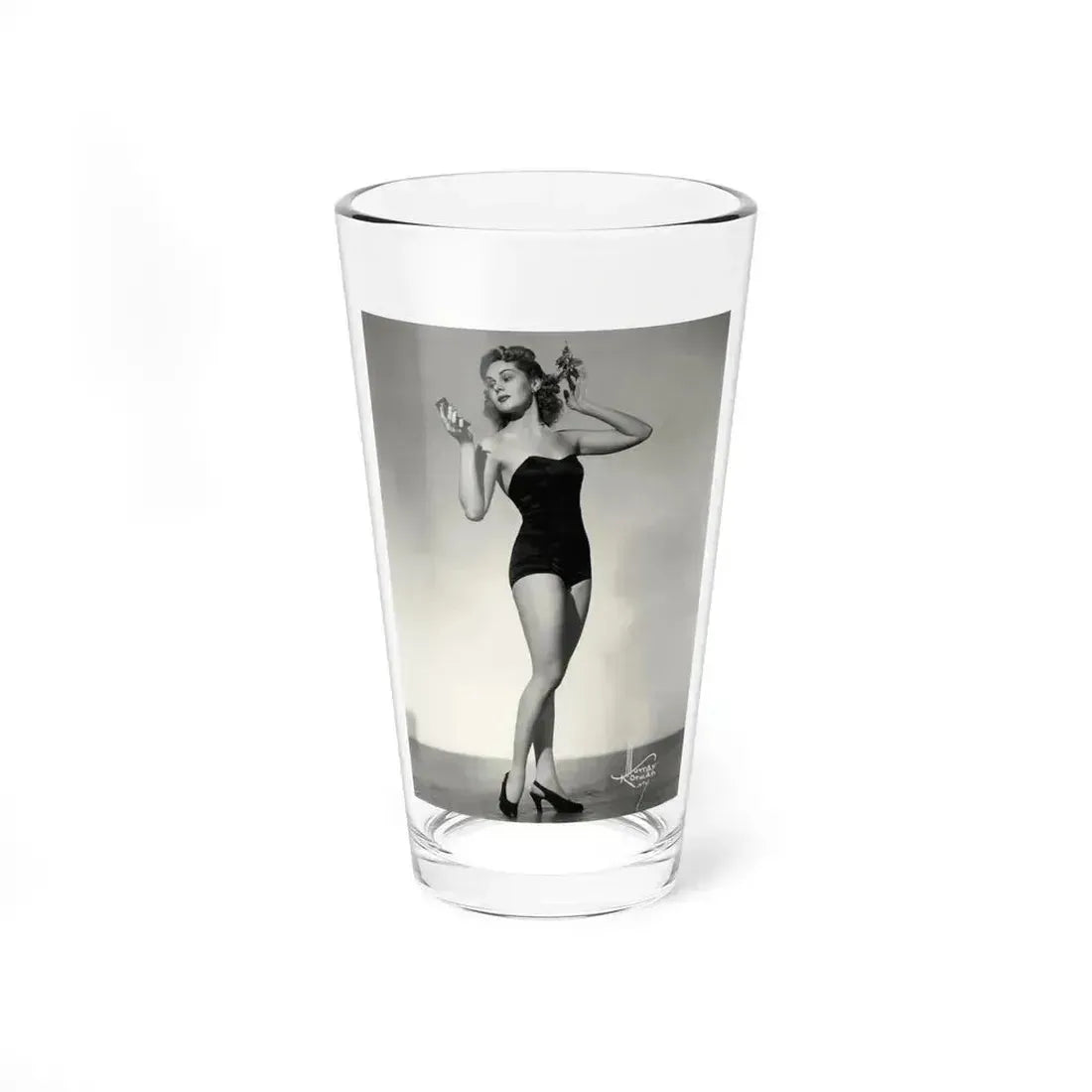 Adele Jergens #96 (Vintage Female Icon) Pint Glass 16oz 16oz - Go Mug Yourself