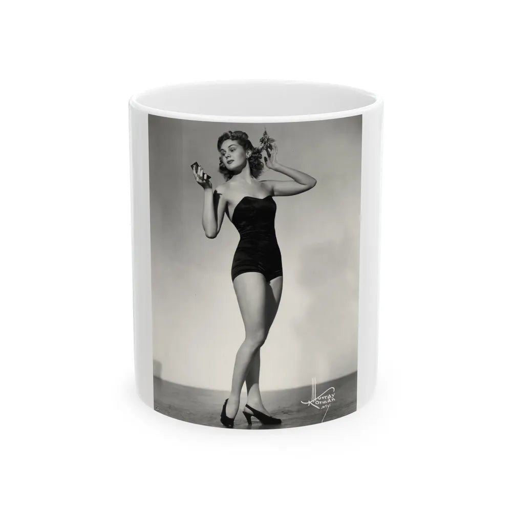 Adele Jergens #96 (Vintage Female Icon) White Coffee Mug-11oz-Go Mug Yourself