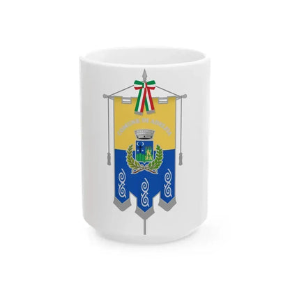 Adelfia-Gonfalone (Italy) White Coffee Mug 15oz - Go Mug Yourself