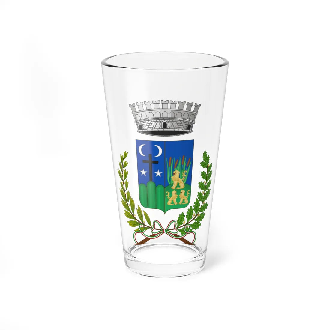 Adelfia-Stemma (Italy) (Coat of Arms) Pint Glass 16oz 16oz - Go Mug Yourself