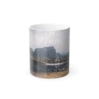 Adelsteen Normann (1848-1918) Fishing Village in northern Norway - 1880 - Color Changing Mug 11oz Default Title 11oz - Go Mug Yourself