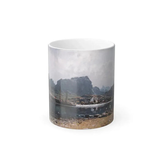 Adelsteen Normann (1848-1918) Fishing Village in northern Norway - 1880 - Color Changing Mug 11oz Default Title 11oz - Go Mug Yourself