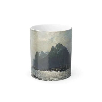 Adelsteen Normann (1848-1918) Fra Reine i Lofoten - 1880 - Color Changing Mug 11oz 11oz - Go Mug Yourself
