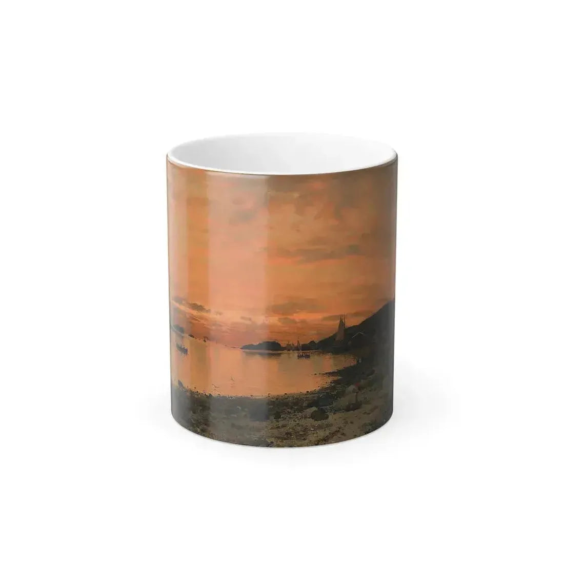 Adelsteen Normann (1848-1918) Kustvy - Oil on canvas supported on panel - Color Changing Mug 11oz 11oz - Go Mug Yourself