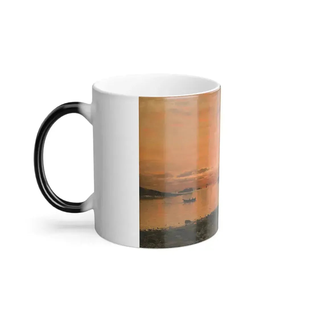 Adelsteen Normann (1848-1918) Kustvy - Oil on canvas supported on panel - Color Changing Mug 11oz - Go Mug Yourself