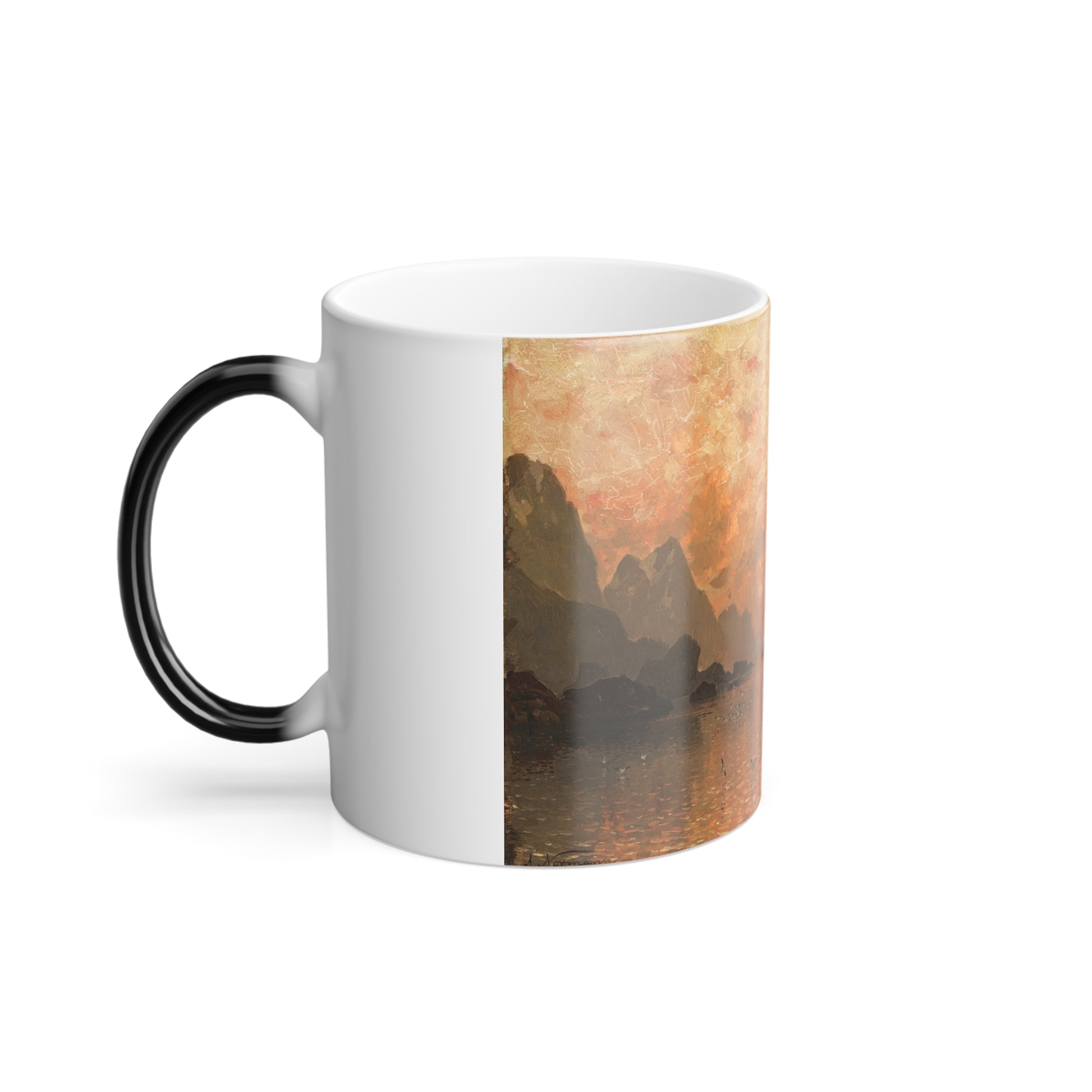 Adelsteen Normann (1848-1918) Ships in the Sunset - Color Changing Mug 11oz-Go Mug Yourself