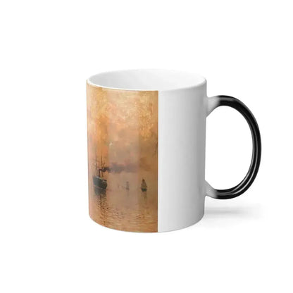 Adelsteen Normann (1848-1918) Ships in the Sunset - Color Changing Mug 11oz - Go Mug Yourself