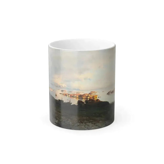 Adelsteen Normann (1848-1918) Summer night in Lofoten - 1882 - Color Changing Mug 11oz 11oz - Go Mug Yourself
