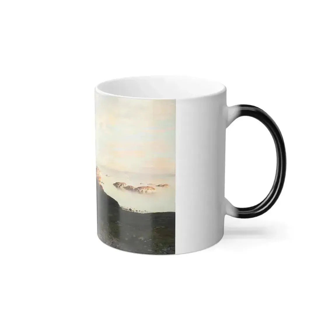 Adelsteen Normann (1848-1918) Summer night in Lofoten - 1882 - Color Changing Mug 11oz - Go Mug Yourself