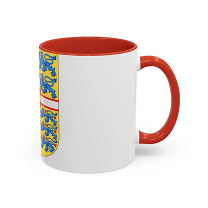 Royal arms of Denmark - Accent Coffee Mug-Go Mug Yourself