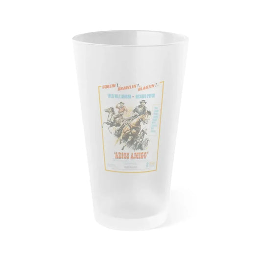 ADIOS AMIGO 1976 Movie Poster - Frosted Pint Glass 16oz Default Title - Go Mug Yourself