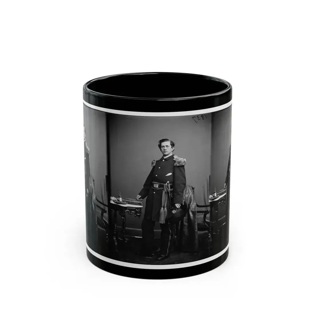 Adj. A.H. Jameson, 32nd Pa. Inf. (U.S. Civil War) Black Coffee Mug 11oz - Go Mug Yourself
