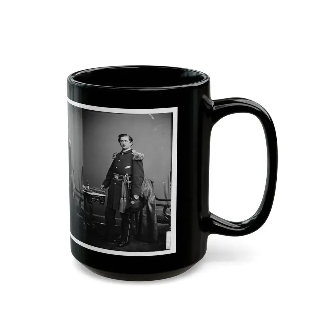 Adj. A.H. Jameson, 32nd Pa. Inf. (U.S. Civil War) Black Coffee Mug - Go Mug Yourself