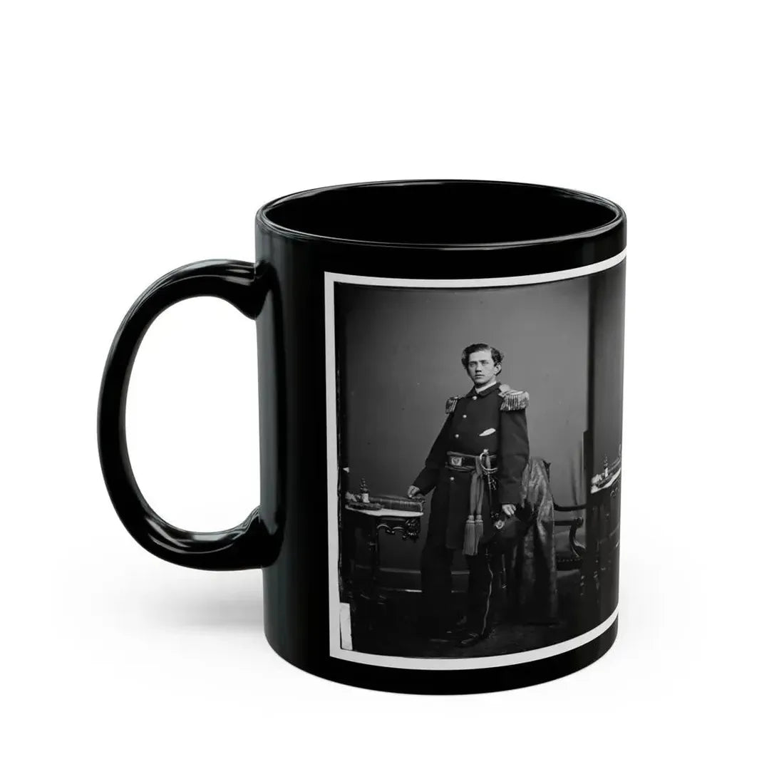 Adj. A.H. Jameson, 32nd Pa. Inf. (U.S. Civil War) Black Coffee Mug - Go Mug Yourself