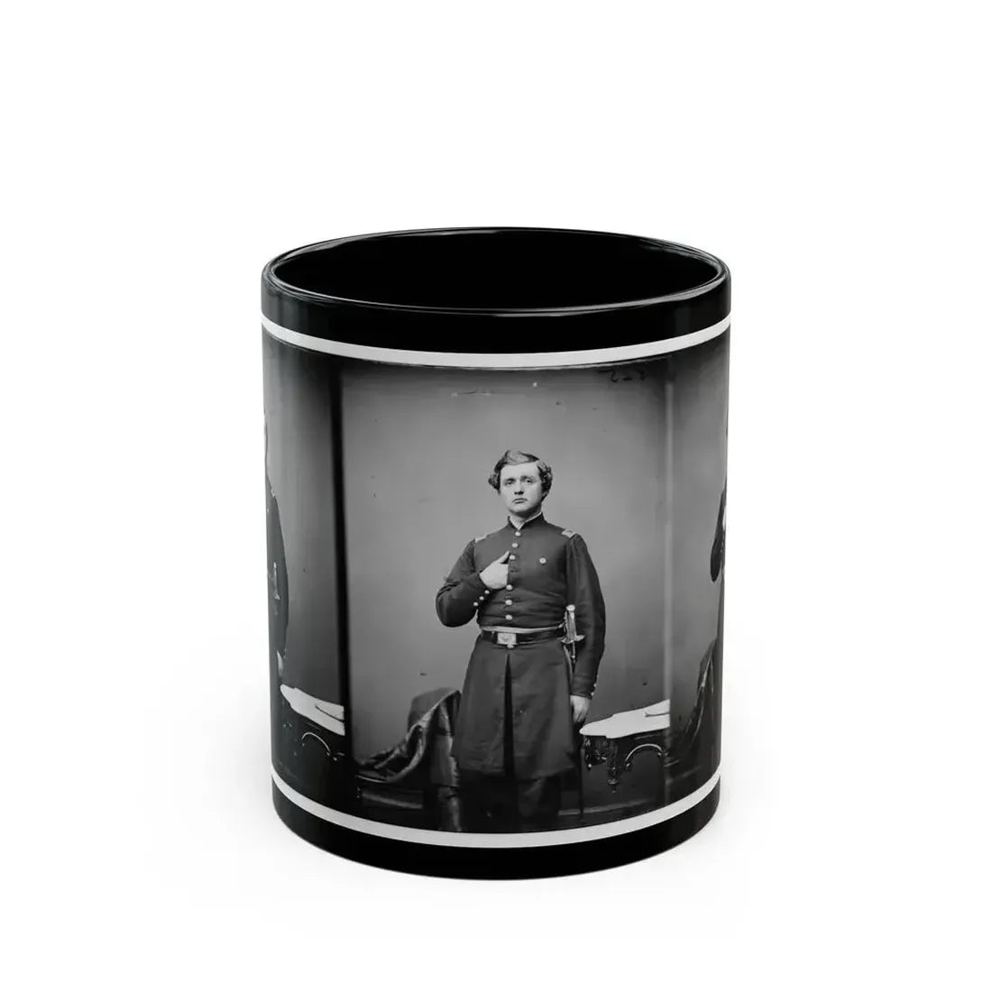 Adj. L.C. Parmalee, 2nd U.S. Sharpshooter (U.S. Civil War) Black Coffee Mug 11oz - Go Mug Yourself