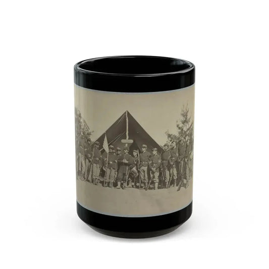 Adjutant And First Sergeants, 22d N. Y. S. M. Near Harper's Ferry, Va.1861 (I.E.1862 ) (U.S. Civil War) Black Coffee Mug 15oz - Go Mug Yourself