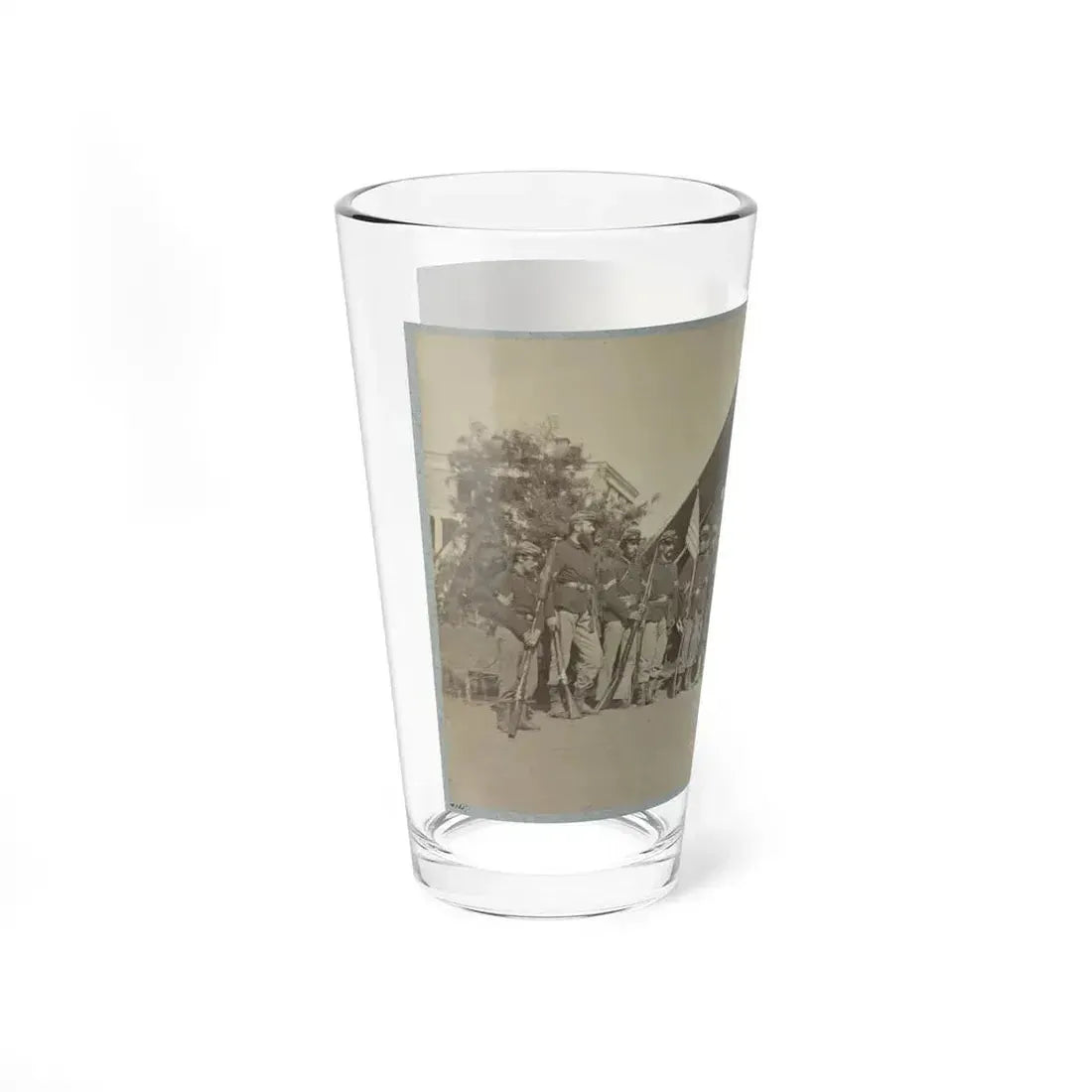 Adjutant And First Sergeants, 22d N. Y. S. M. Near Harper's Ferry, Va.1861 (I.E.1862 ) (U.S. Civil War) Pint Glass 16oz - Go Mug Yourself