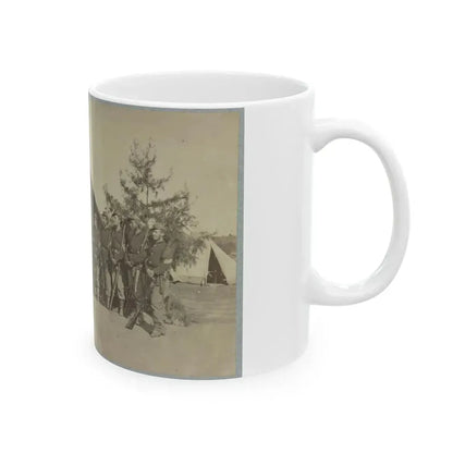 Adjutant And First Sergeants, 22d N. Y. S. M. Near Harper's Ferry, Va.1861 (I.E.1862 ) (U.S. Civil War) White Coffee Mug - Go Mug Yourself