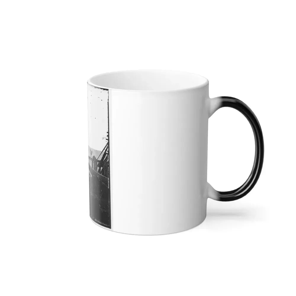 Adm. David D. Porter, Lt. Commander, on Deck of U.S. Steamship Fulton. (U.S. Civil War) Color Changing Coffee Mug 11oz - Go Mug Yourself