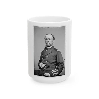 Adm. Rodgers 001 (U.S. Civil War) White Coffee Mug 15oz - Go Mug Yourself