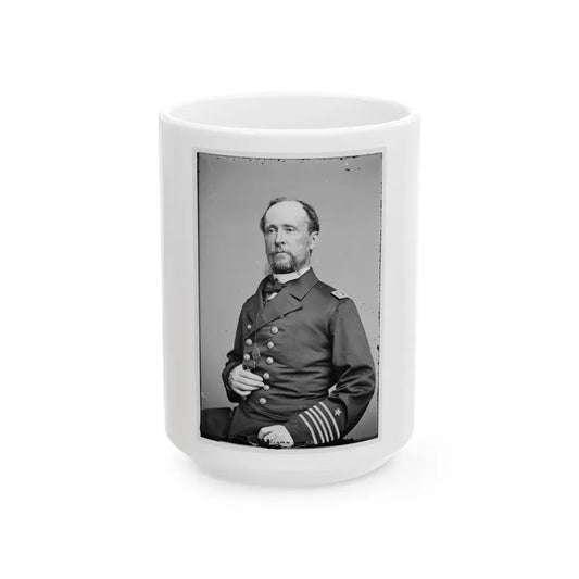 Adm. Rodgers 001 (U.S. Civil War) White Coffee Mug 15oz - Go Mug Yourself