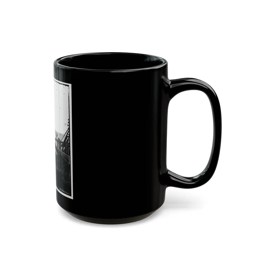 Adm. David D. Porter, Lt. Commander, On Deck Of U.S. Steamship Fulton. (U.S. Civil War) Black Coffee Mug-Go Mug Yourself