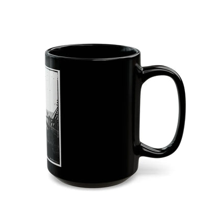 Adm. David D. Porter, Lt. Commander, On Deck Of U.S. Steamship Fulton. (U.S. Civil War) Black Coffee Mug-Go Mug Yourself