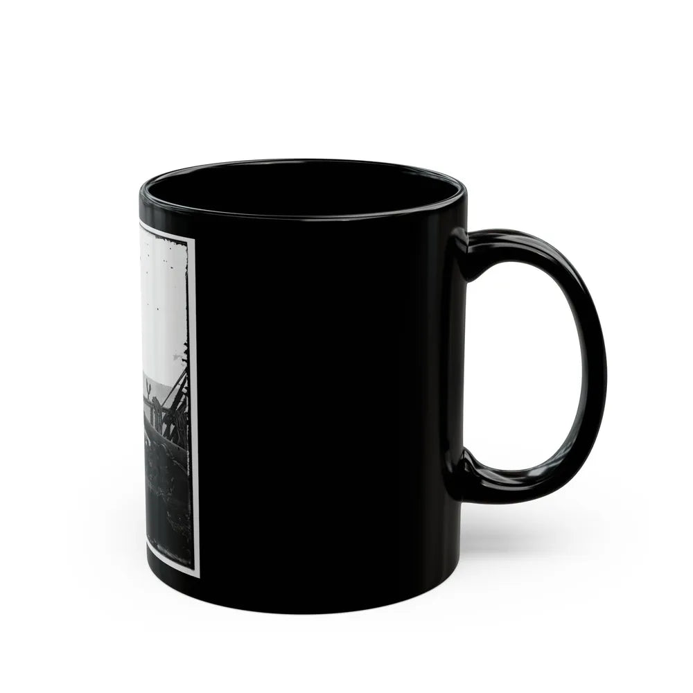 Adm. David D. Porter, Lt. Commander, On Deck Of U.S. Steamship Fulton. (U.S. Civil War) Black Coffee Mug-Go Mug Yourself