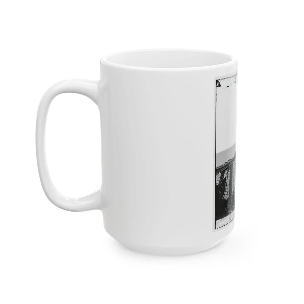 Adm. David D. Porter, Lt. Commander, On Deck Of U.S. Steamship Fulton. (U.S. Civil War) White Coffee Mug-Go Mug Yourself
