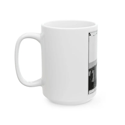Adm. David D. Porter, Lt. Commander, On Deck Of U.S. Steamship Fulton. (U.S. Civil War) White Coffee Mug-Go Mug Yourself