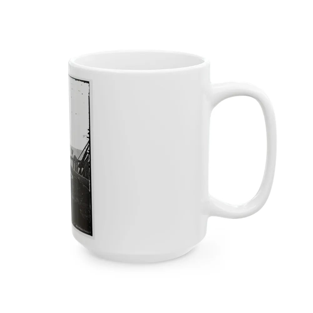 Adm. David D. Porter, Lt. Commander, On Deck Of U.S. Steamship Fulton. (U.S. Civil War) White Coffee Mug-Go Mug Yourself