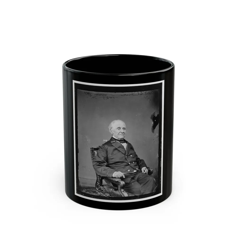 Adm. Shubrick, U.S.N. (U.S. Civil War) Black Coffee Mug-11oz-Go Mug Yourself