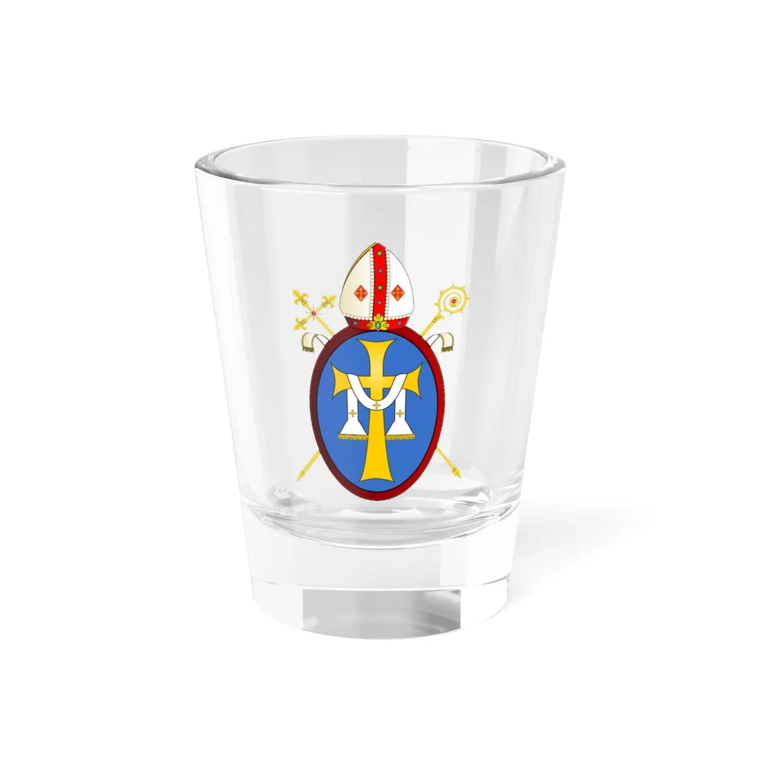 Administração apostólica pessoal (Brazil) (Coat of Arms) Shot Glass 1.5oz 1.5oz - Go Mug Yourself