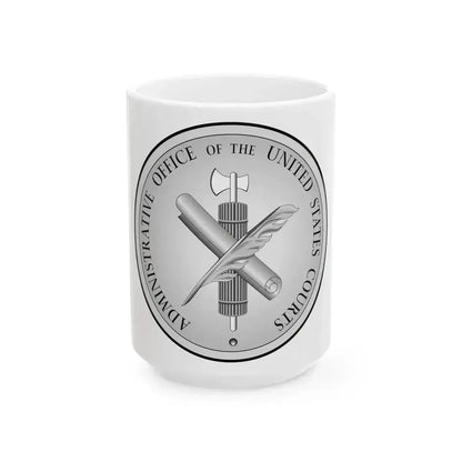 Administrative Office of the United States Courts - White Coffee Mug 15oz - Go Mug Yourself