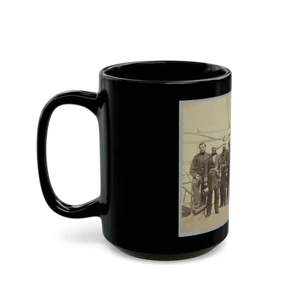 Admiral Dahlgren And Staff On Board U.S.S. Pawnee, Off Charleston, S.C. (U.S. Civil War) Black Coffee Mug - Go Mug Yourself