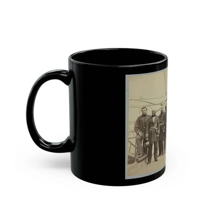 Admiral Dahlgren And Staff On Board U.S.S. Pawnee, Off Charleston, S.C. (U.S. Civil War) Black Coffee Mug - Go Mug Yourself