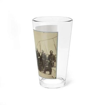 Admiral Dahlgren And Staff On Board U.S.S. Pawnee, Off Charleston, S.C. (U.S. Civil War) Pint Glass 16oz - Go Mug Yourself