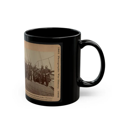 Admiral Dahlgren And Staff On The Pawnee (U.S. Civil War) Black Coffee Mug-Go Mug Yourself