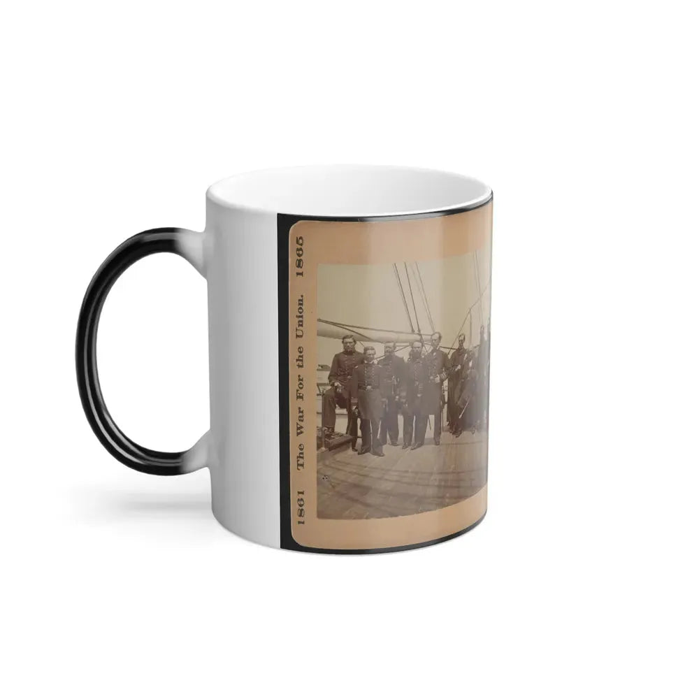 Admiral Dahlgren and Staff on the  Pawnee (U.S. Civil War) Color Changing Coffee Mug 11oz - Go Mug Yourself