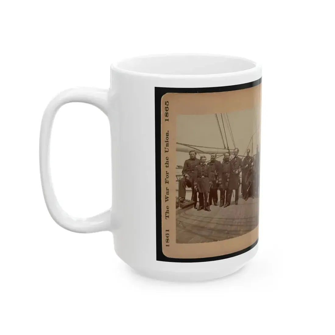 Admiral Dahlgren And Staff On The  Pawnee (U.S. Civil War) White Coffee Mug - Go Mug Yourself