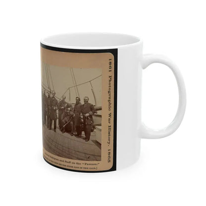 Admiral Dahlgren And Staff On The  Pawnee (U.S. Civil War) White Coffee Mug - Go Mug Yourself