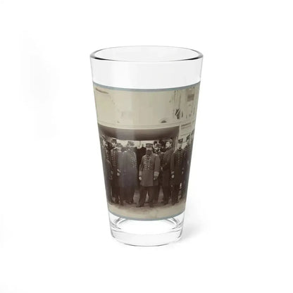 Admiral D.D. Porter And Staff On Board Flag-Ship, Malvern, Norfolk, Va., Dec. 1864 (U.S. Civil War) Pint Glass 16oz 16oz - Go Mug Yourself