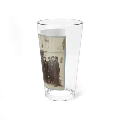 Admiral D.D. Porter And Staff On Board Flag-Ship, Malvern, Norfolk, Va., Dec. 1864 (U.S. Civil War) Pint Glass 16oz - Go Mug Yourself