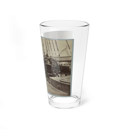 Admiral Farragut And Captain Drayton On Deck Of U.S. Frigate Hartford 001 (U.S. Civil War) Pint Glass 16oz-Go Mug Yourself